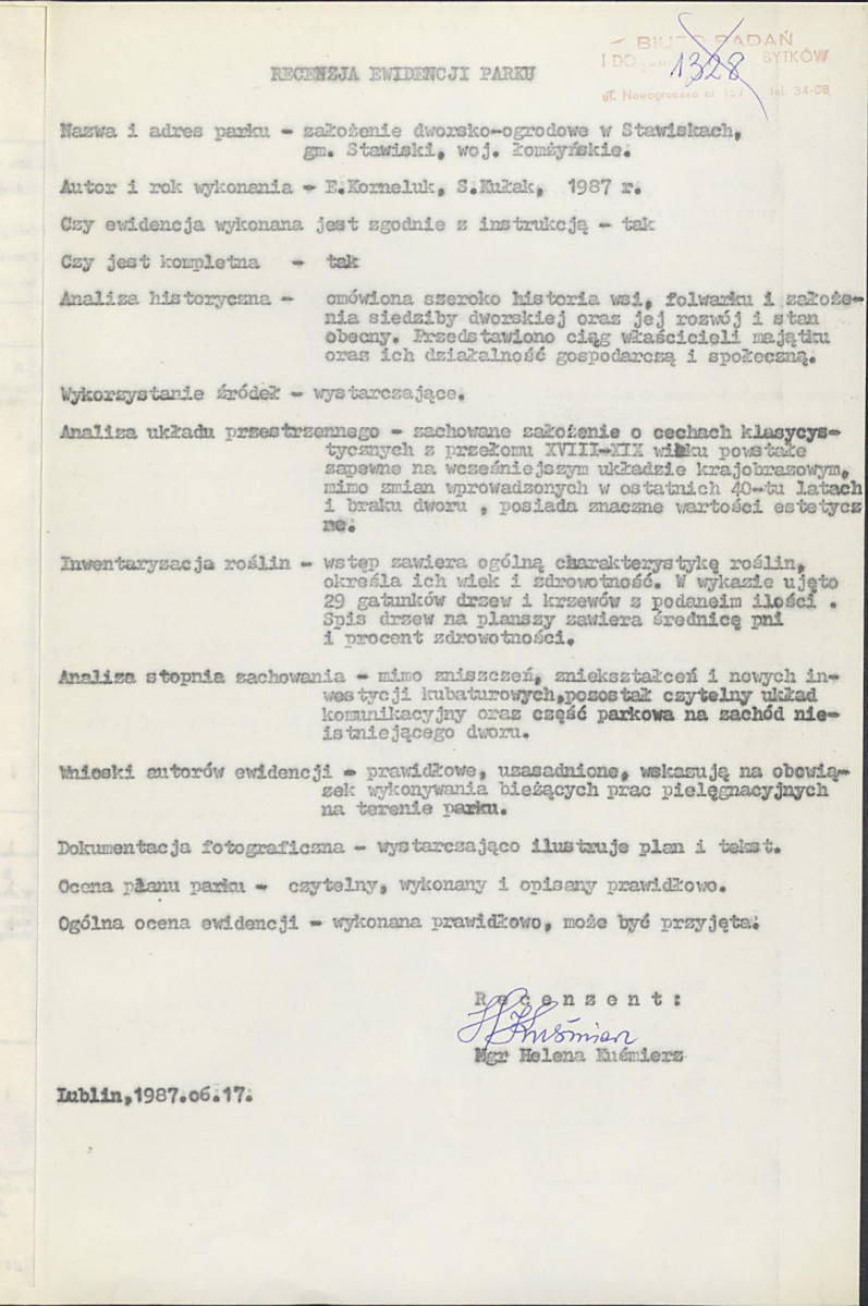 Ewidencja parkowa, skan nr 3