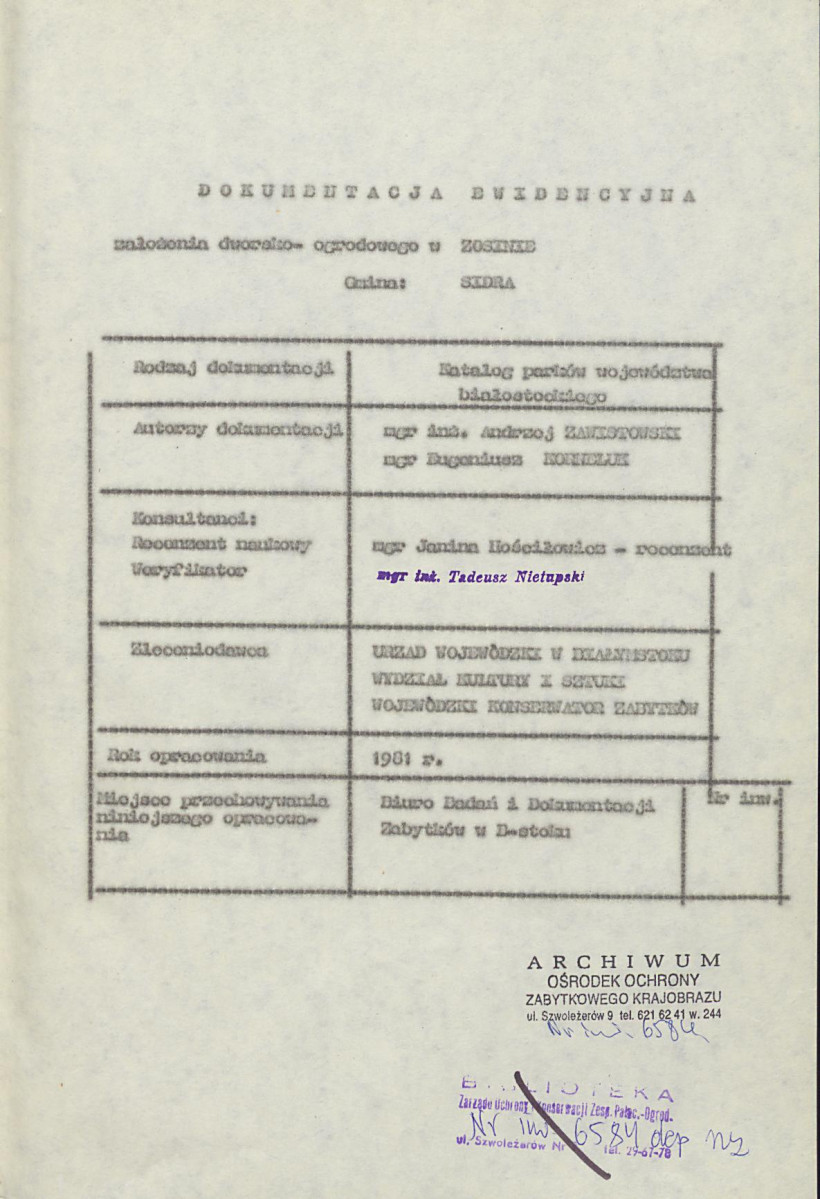EP - Ewidencja parkowa, skan nr 5