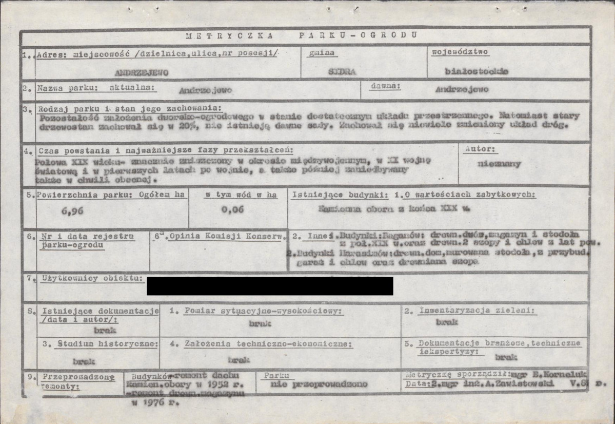 EP - Ewidencja parkowa, skan nr 6