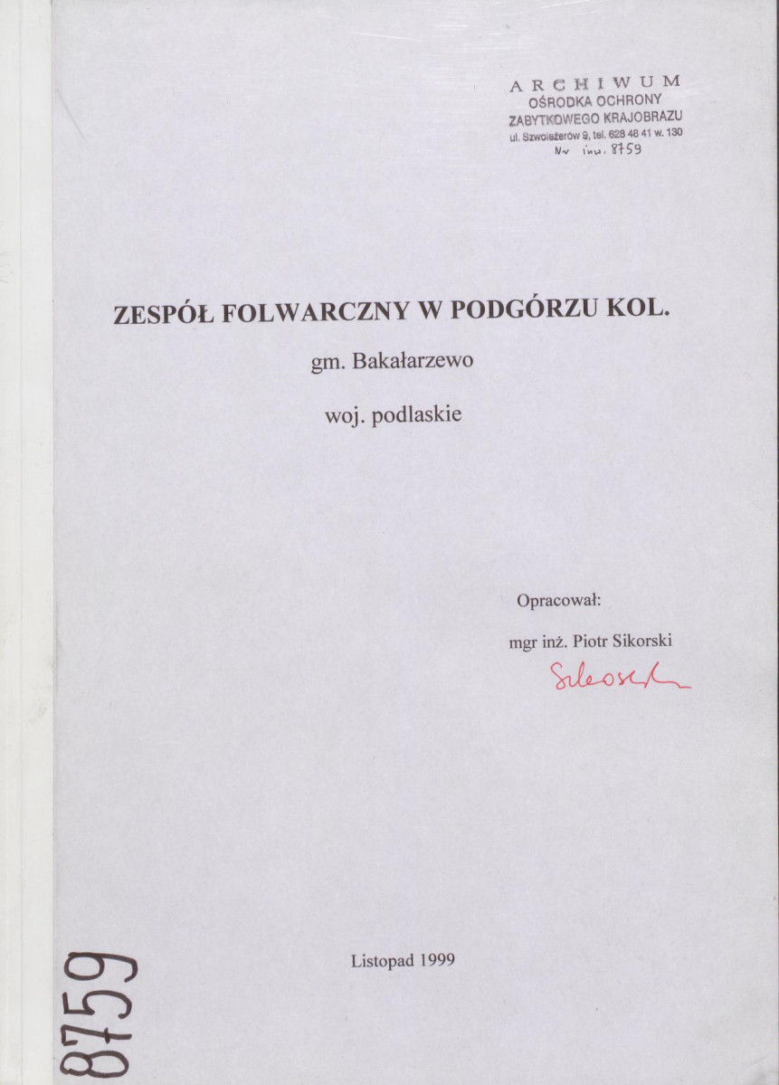 EP - Ewidencja parkowa, skan nr 1