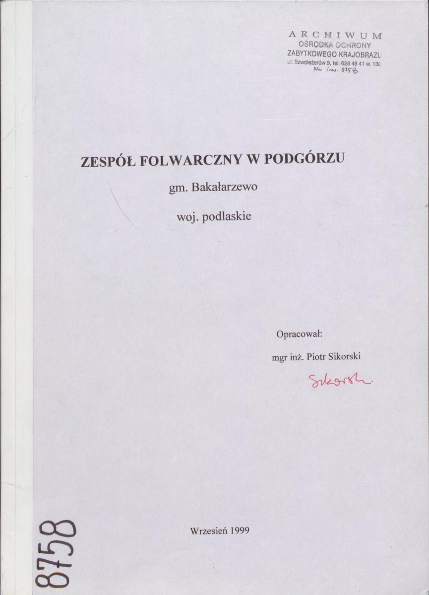 EP - Ewidencja parkowa, skan nr 1