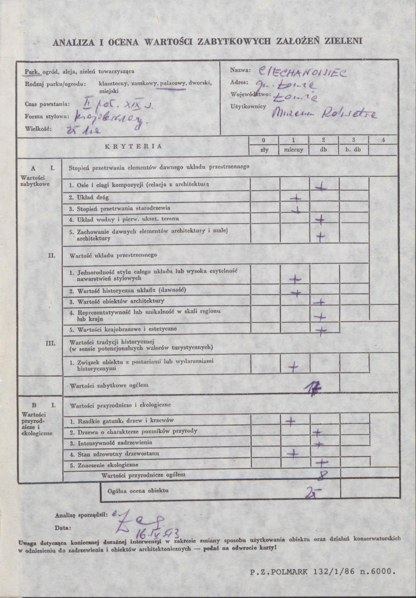 Ewidencja parkowa, skan nr 4