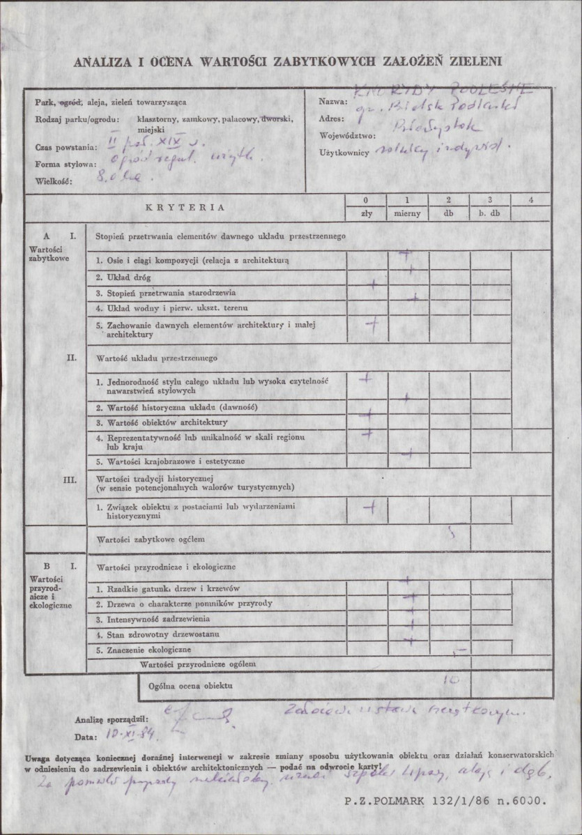 EP - Ewidencja parkowa, skan nr 5