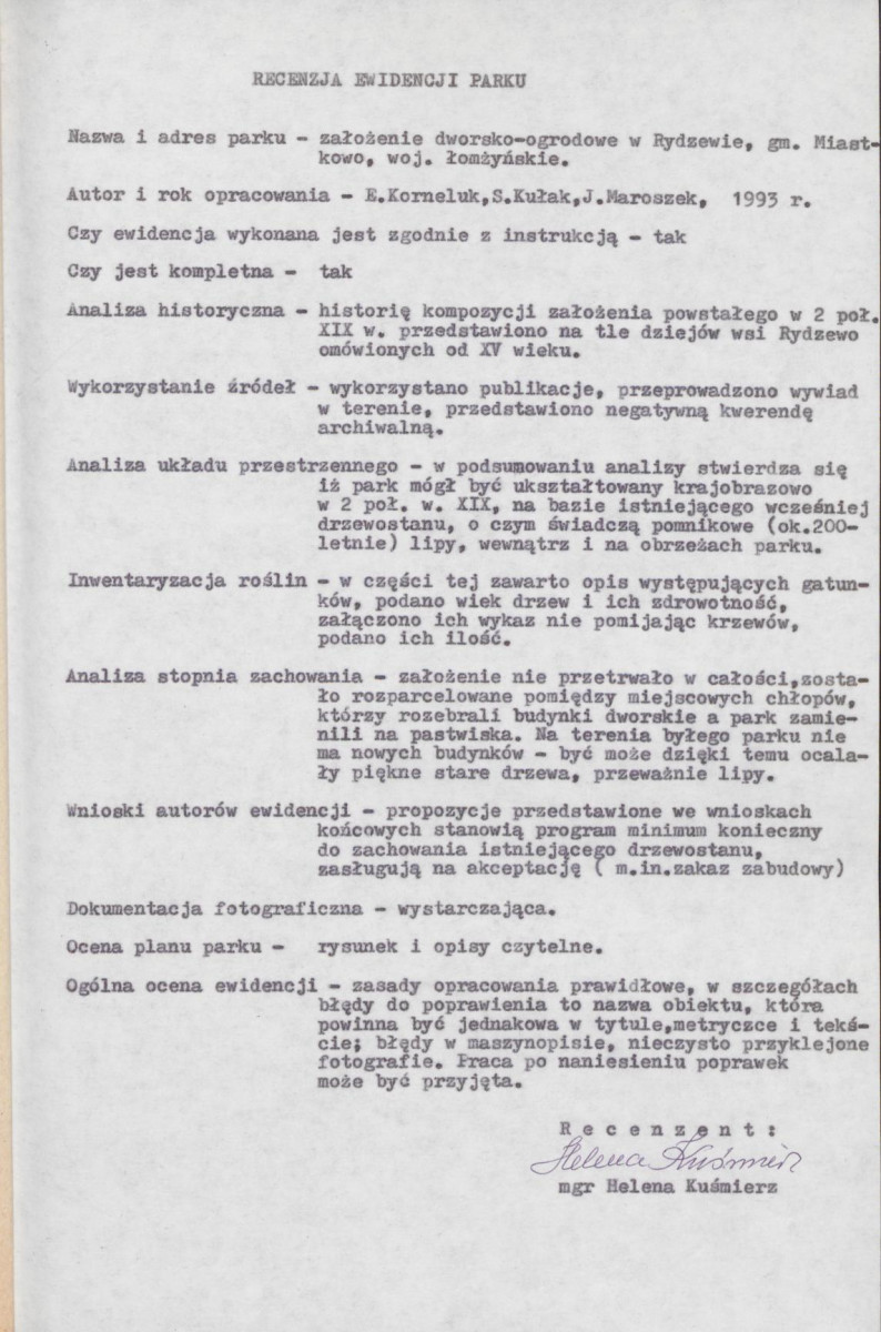 EP - Ewidencja parkowa, skan nr 4
