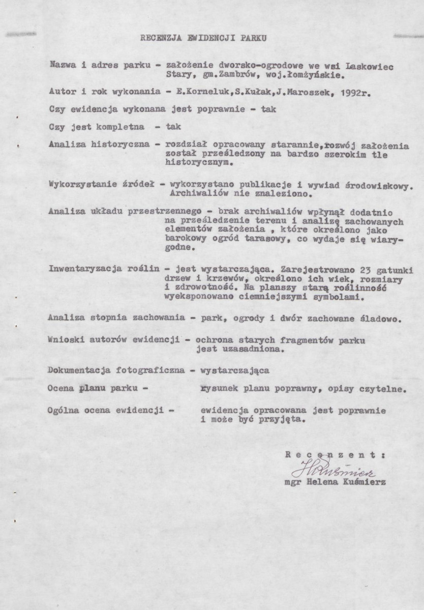 EP - Ewidencja parkowa, skan nr 6