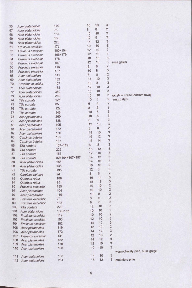 EP - Ewidencja parkowa, skan nr 13