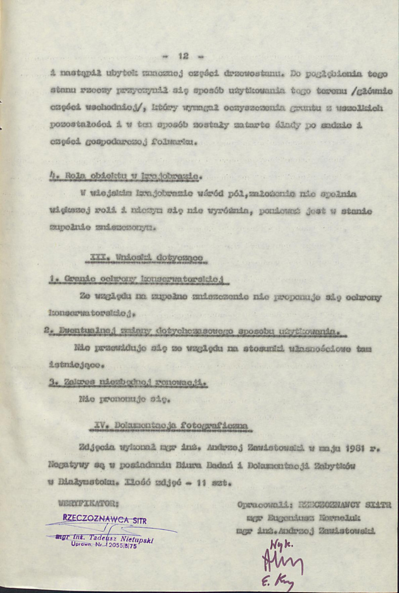 EP - Ewidencja parkowa, skan nr 19