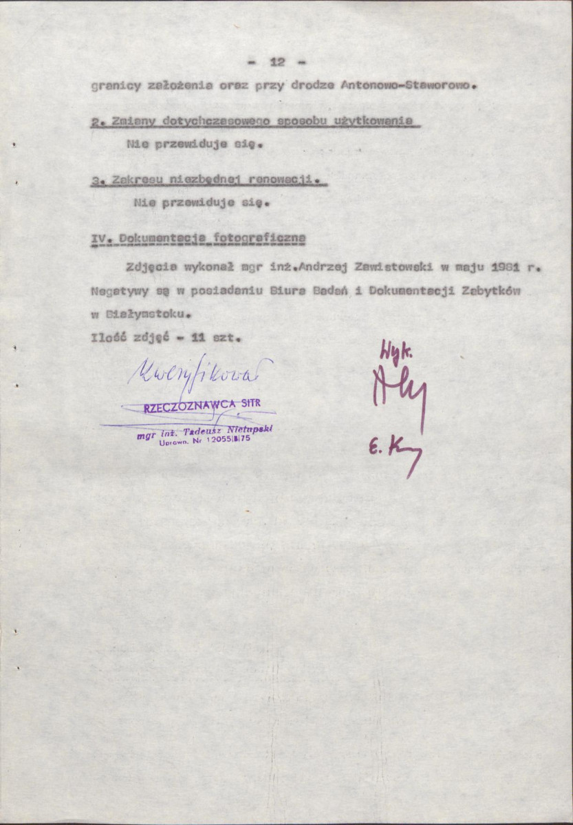 EP - Ewidencja parkowa, skan nr 19
