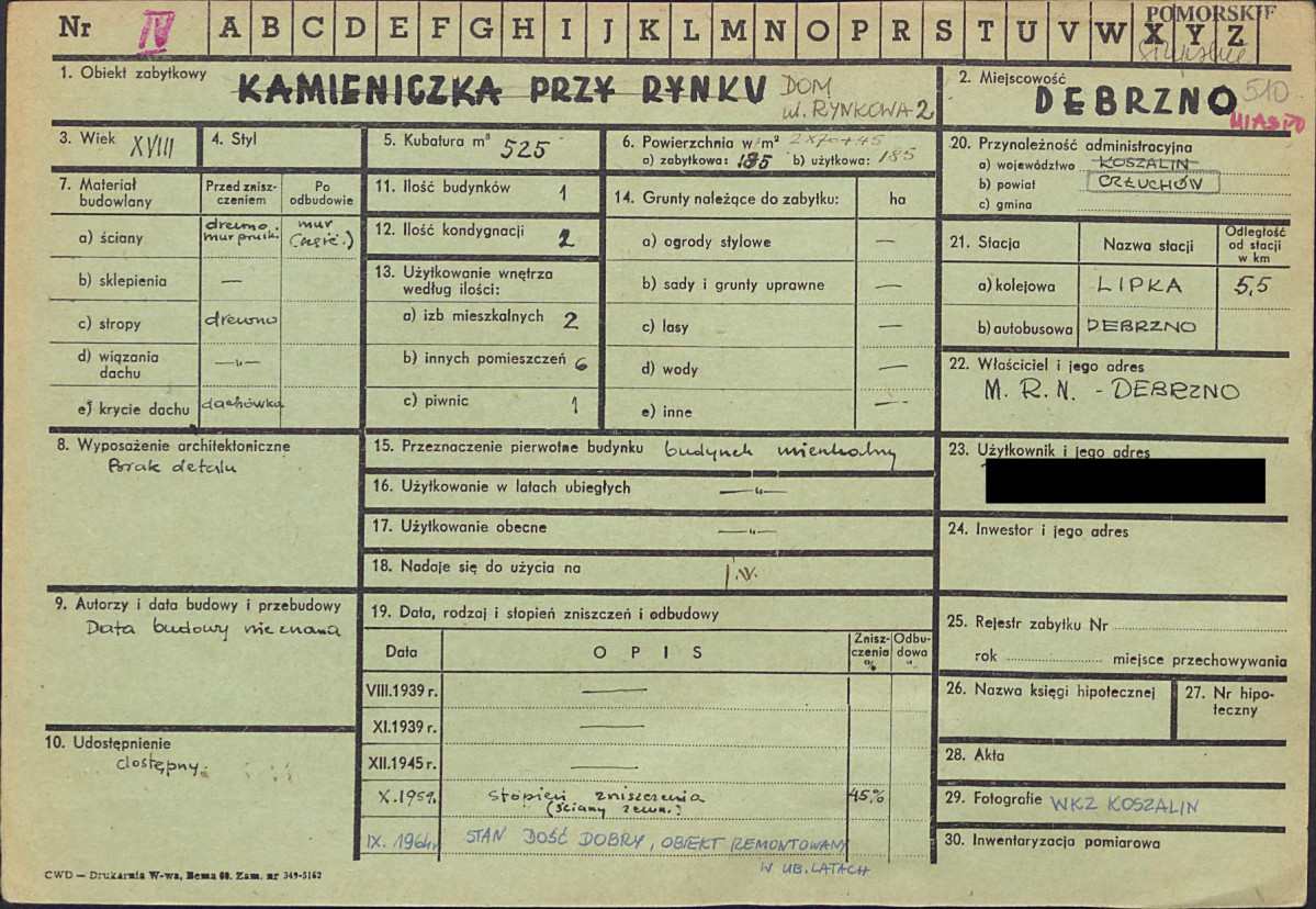 KZ - Karta zielona, skan nr 1