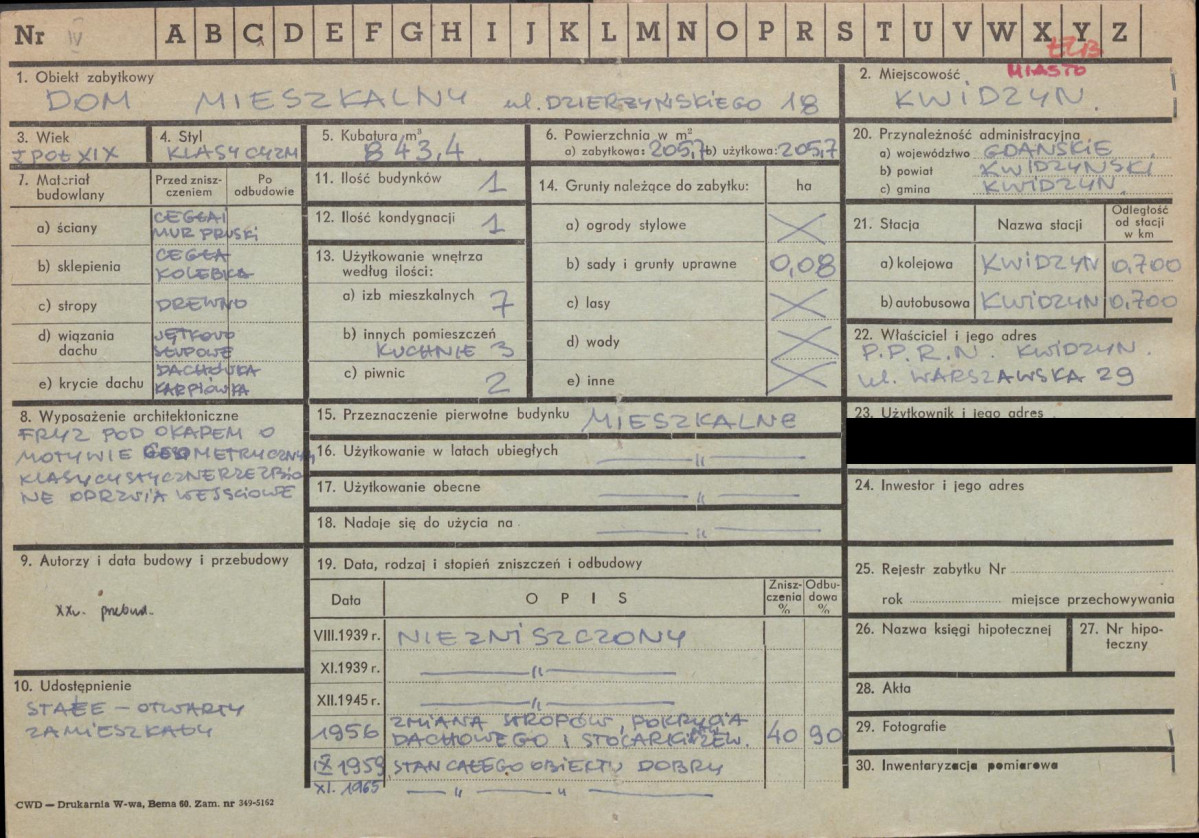 KZ - Karta zielona, skan nr 1