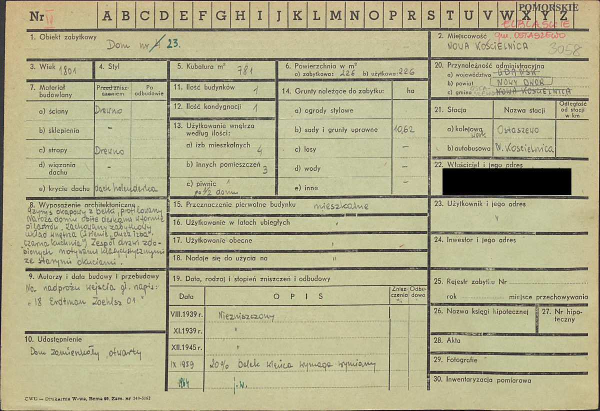 KZ - Karta zielona, skan nr 1