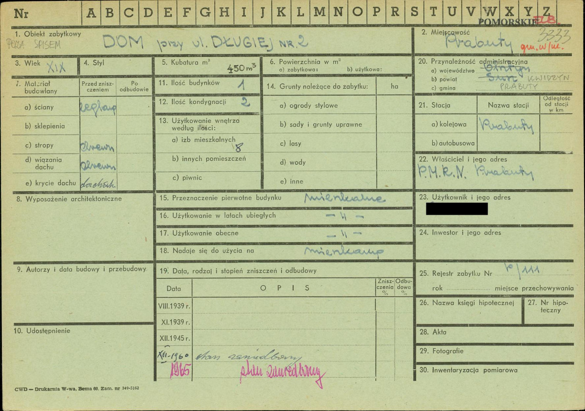 KZ - Karta zielona, skan nr 1