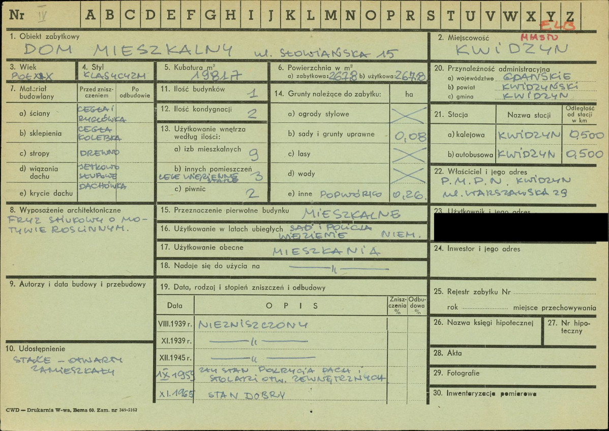 KZ - Karta zielona, skan nr 1