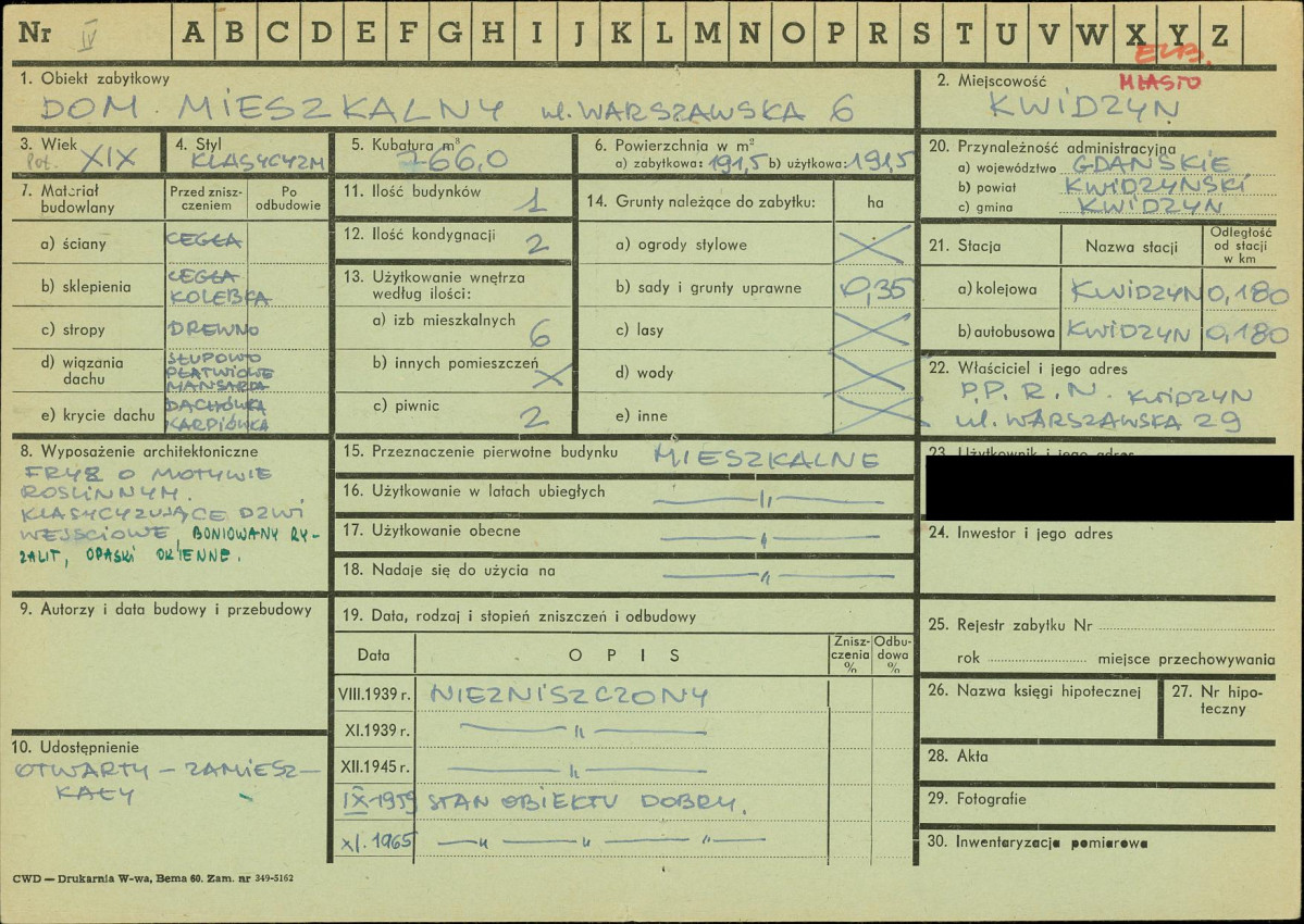 KZ - Karta zielona, skan nr 1