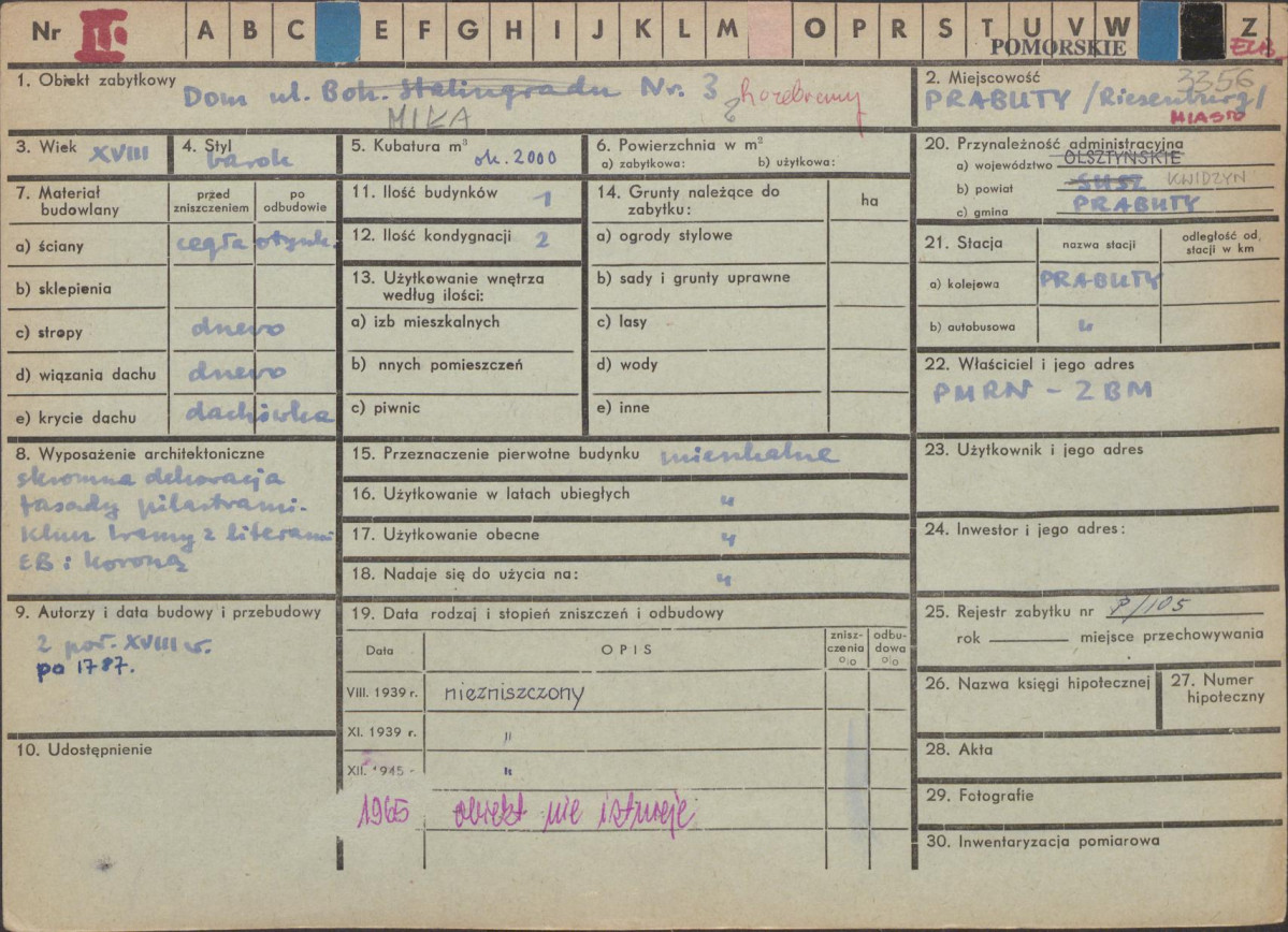 KZ - Karta zielona, skan nr 1