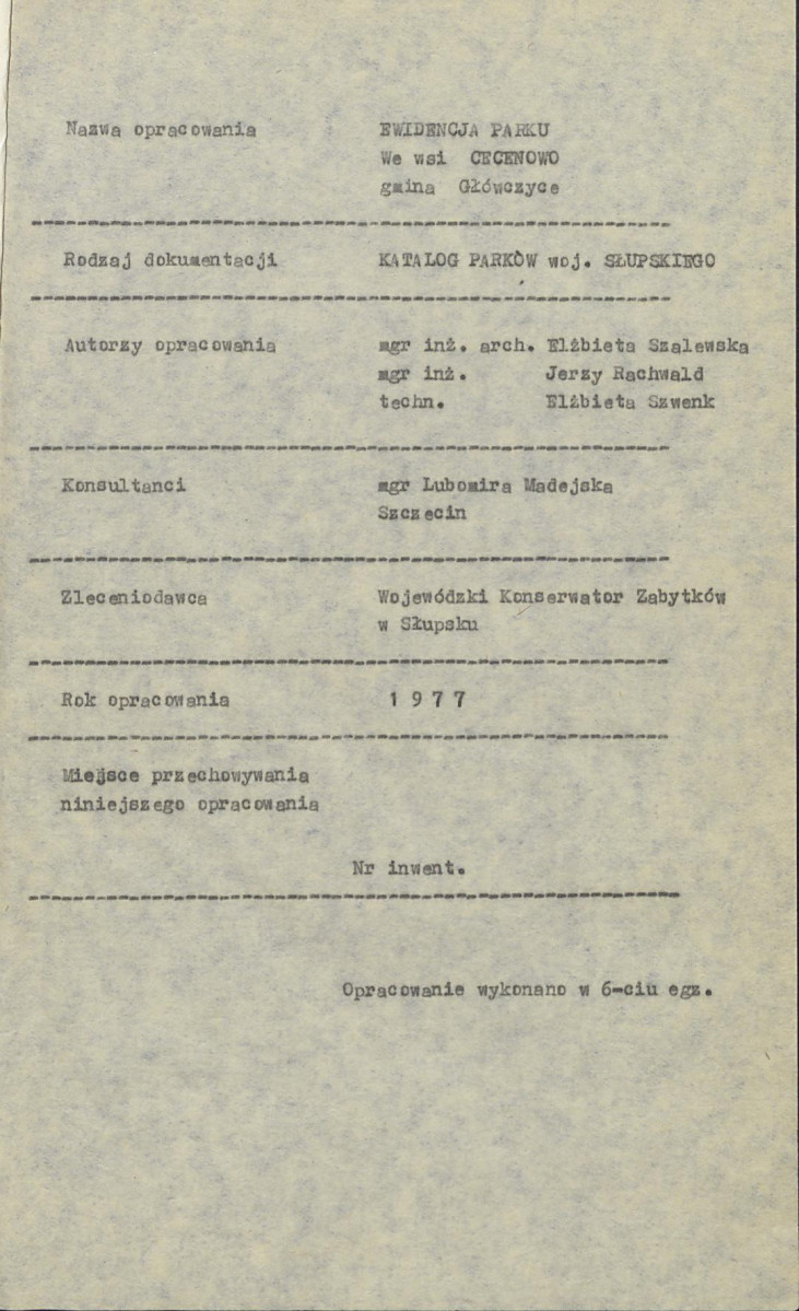 EP - Ewidencja parkowa, skan nr 5