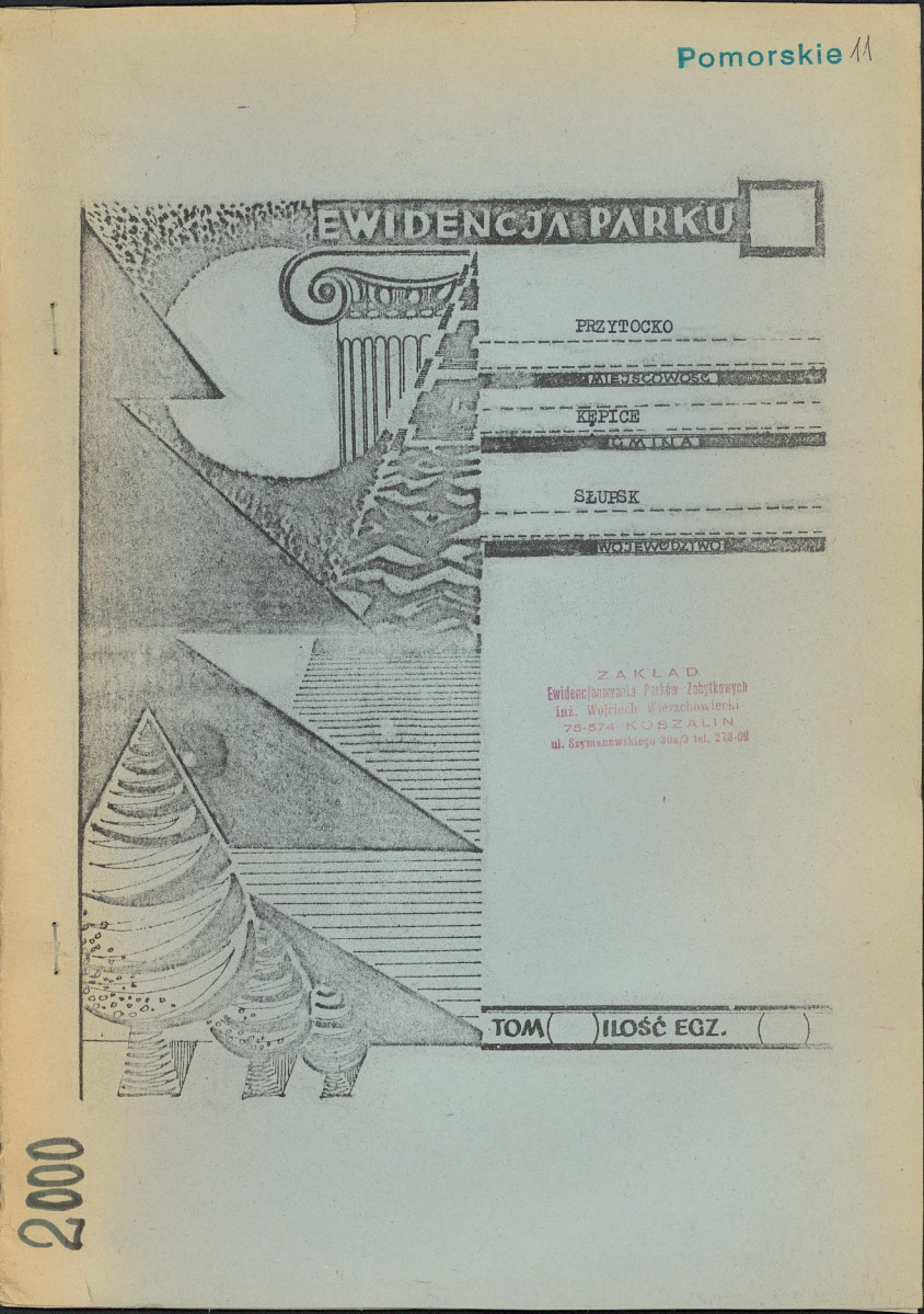 EP - Ewidencja parkowa, skan nr 1