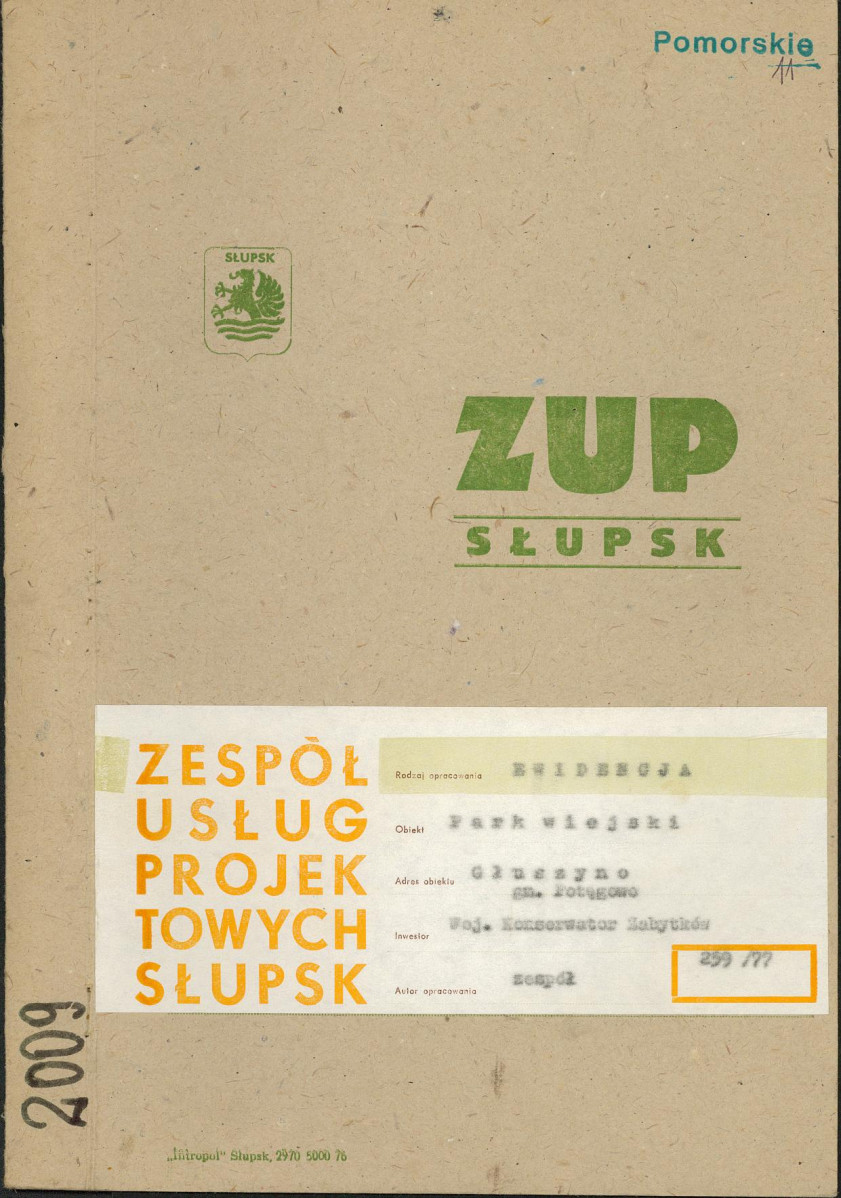 EP - Ewidencja parkowa, skan nr 1