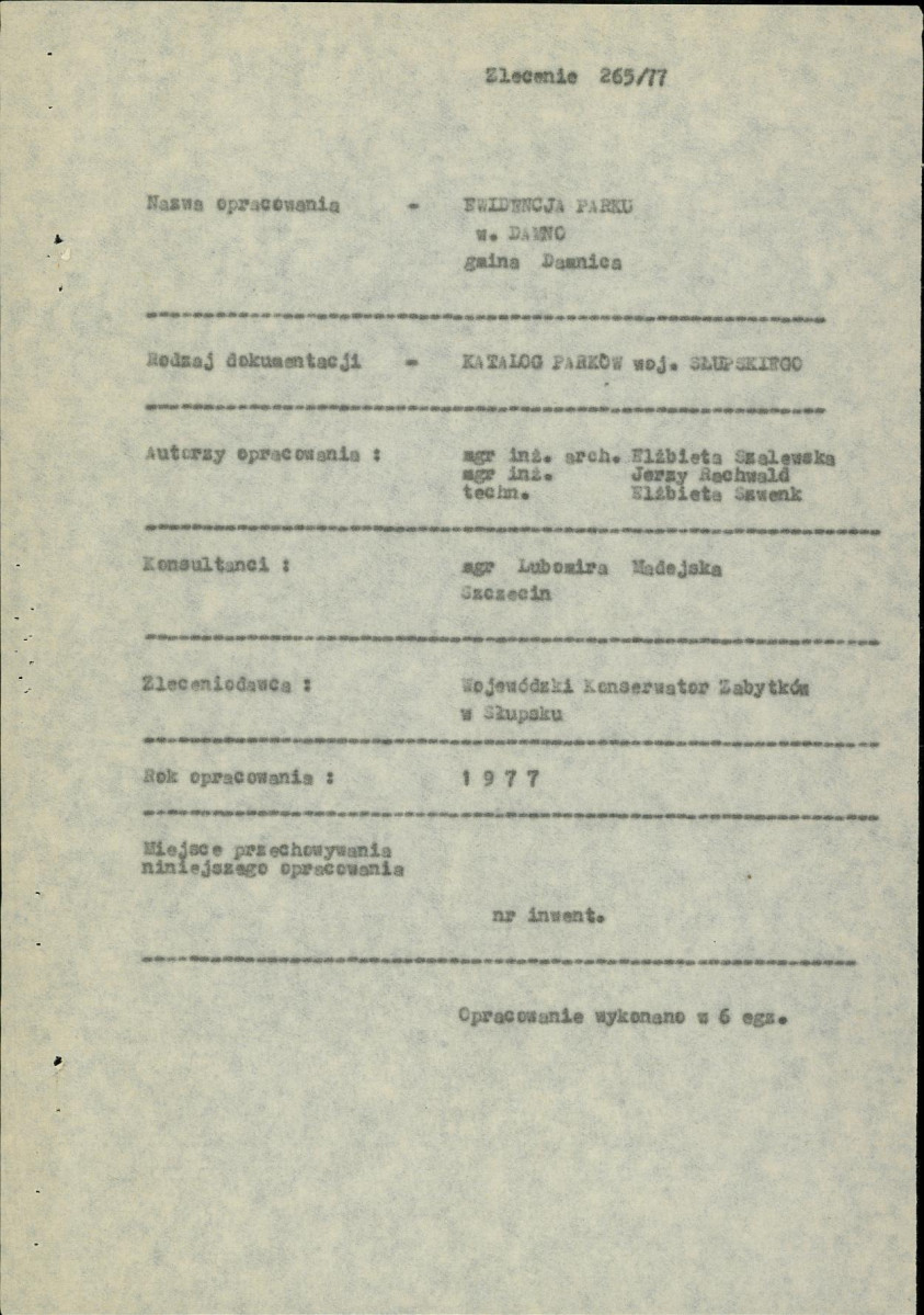 EP - Ewidencja parkowa, skan nr 5