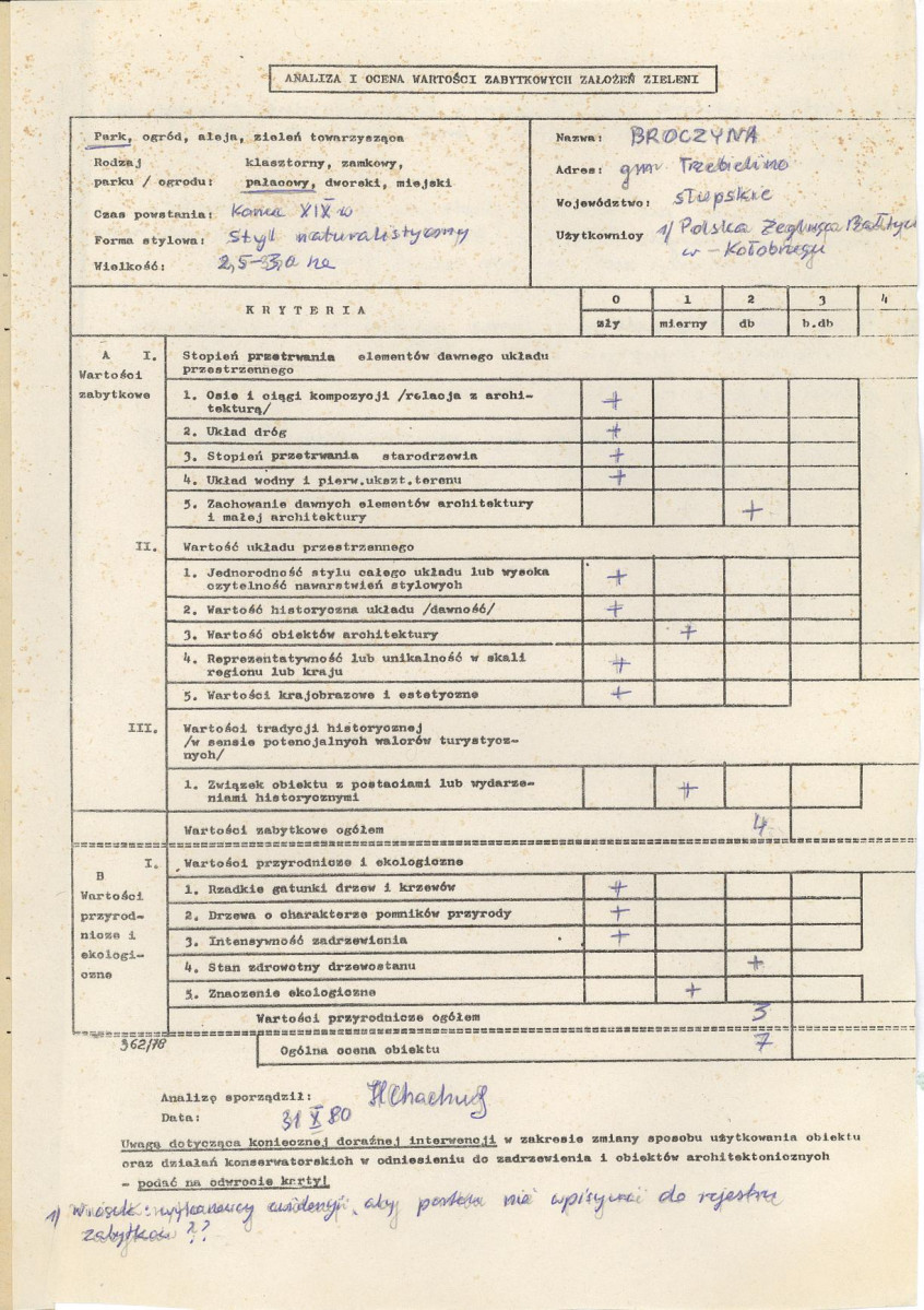 Ewidencja parkowa, skan nr 6