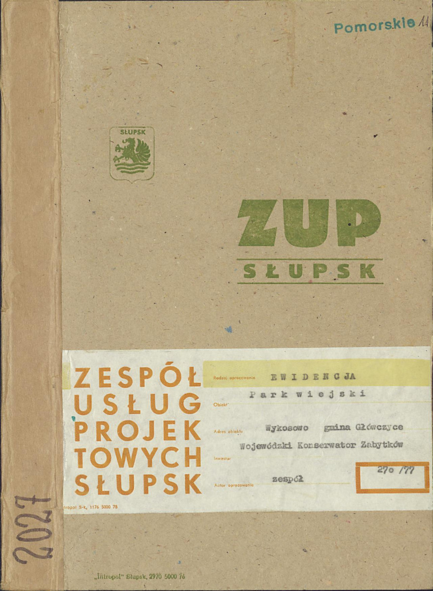 EP - Ewidencja parkowa, skan nr 1