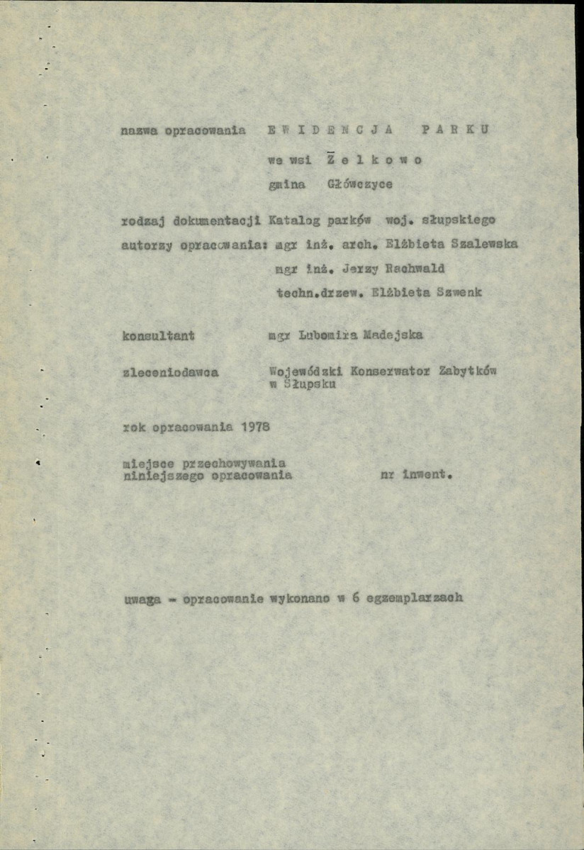 EP - Ewidencja parkowa, skan nr 6
