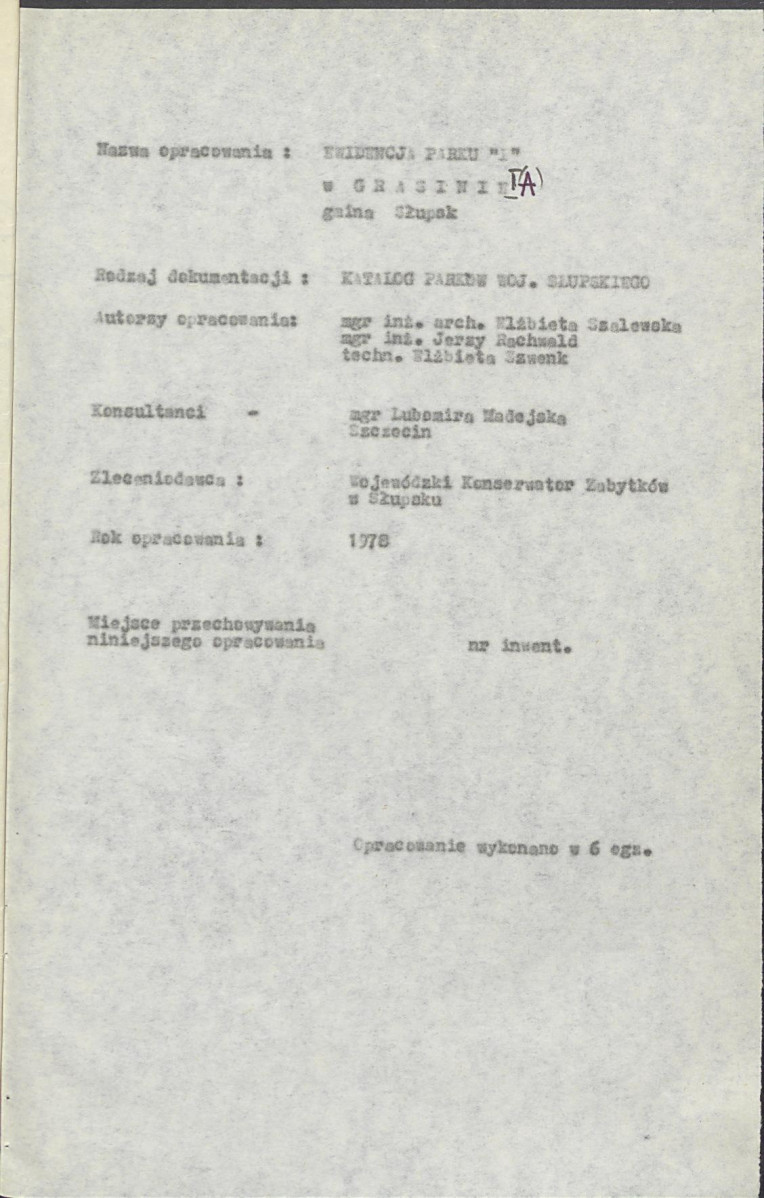 EP - Ewidencja parkowa, skan nr 6