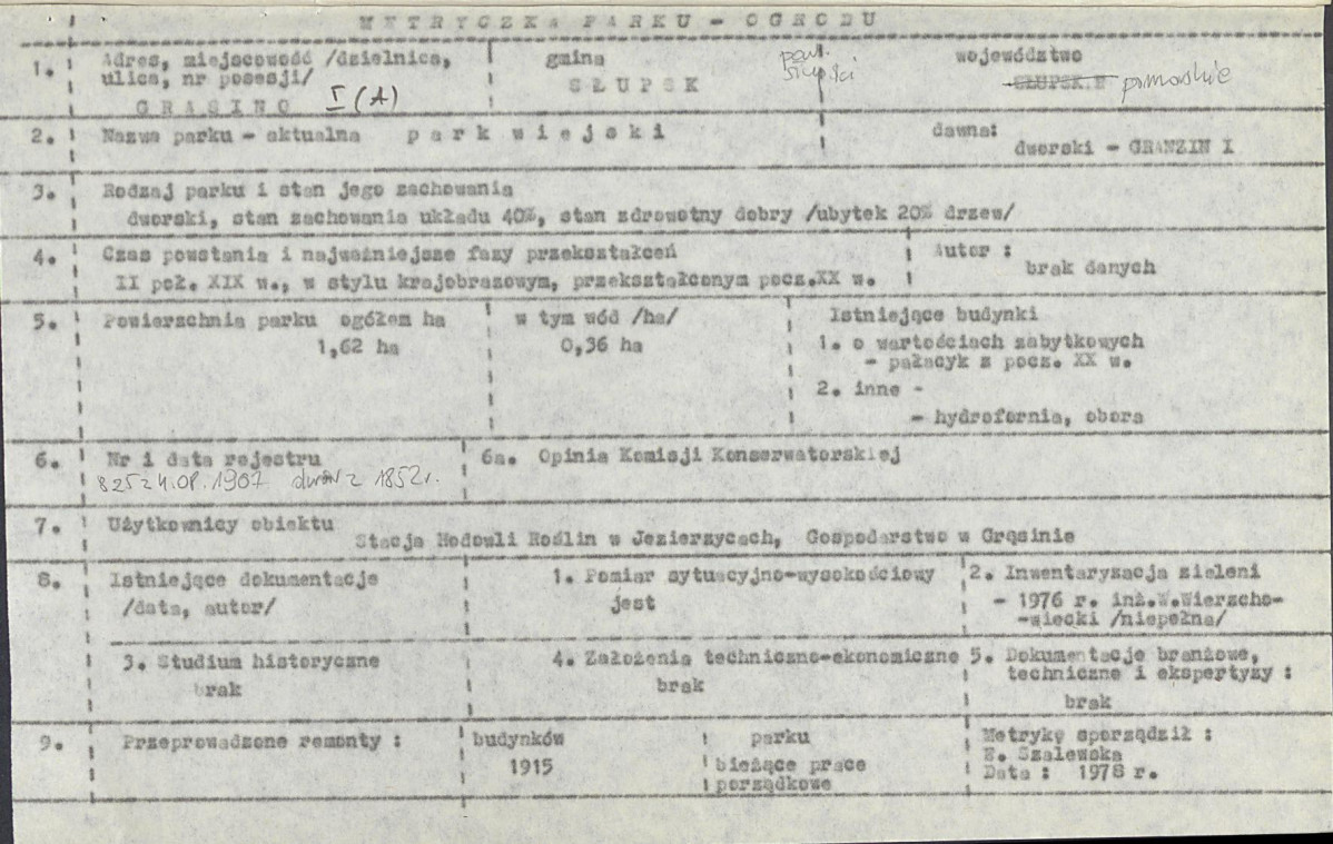 EP - Ewidencja parkowa, skan nr 7