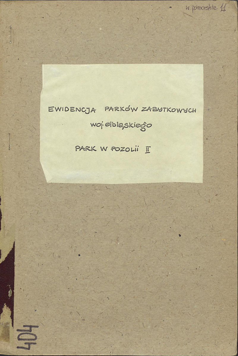EP - Ewidencja parkowa, skan nr 1