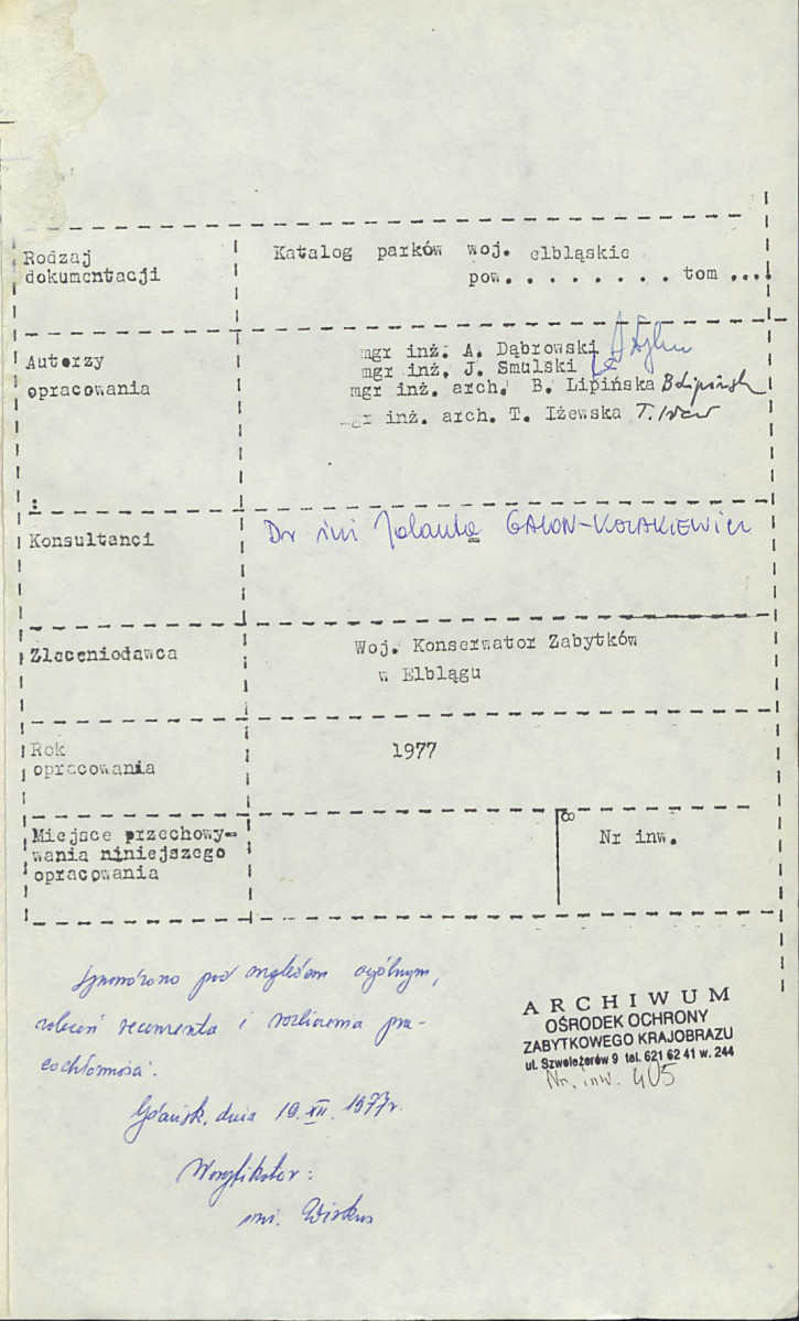 EP - Ewidencja parkowa, skan nr 4
