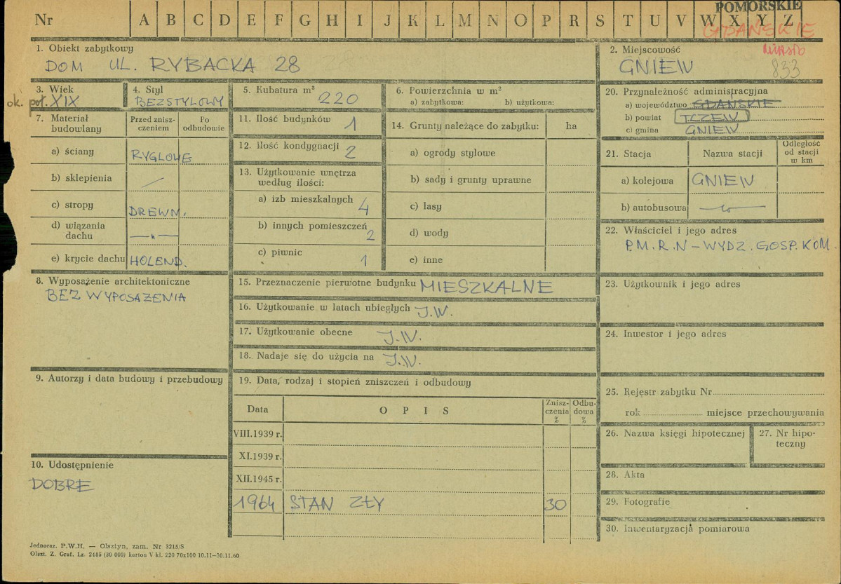 KZ - Karta zielona, skan nr 1