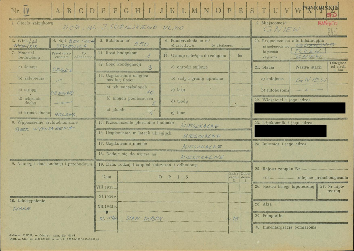 KZ - Karta zielona, skan nr 1