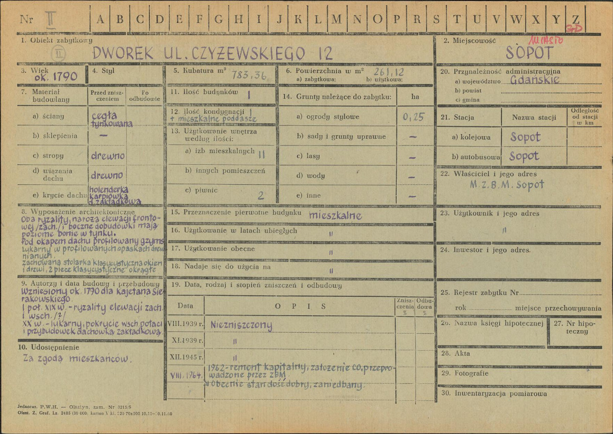 KZ - Karta zielona, skan nr 1