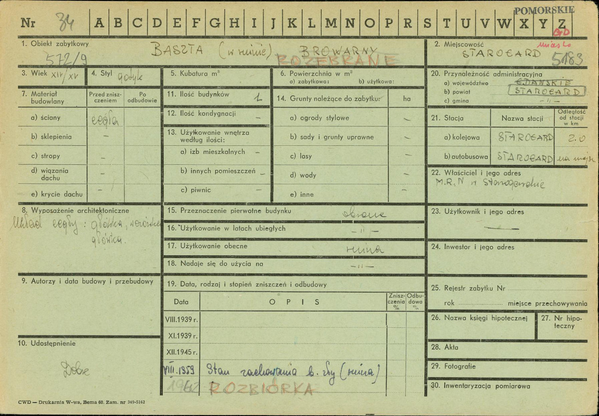 KZ - Karta zielona, skan nr 1