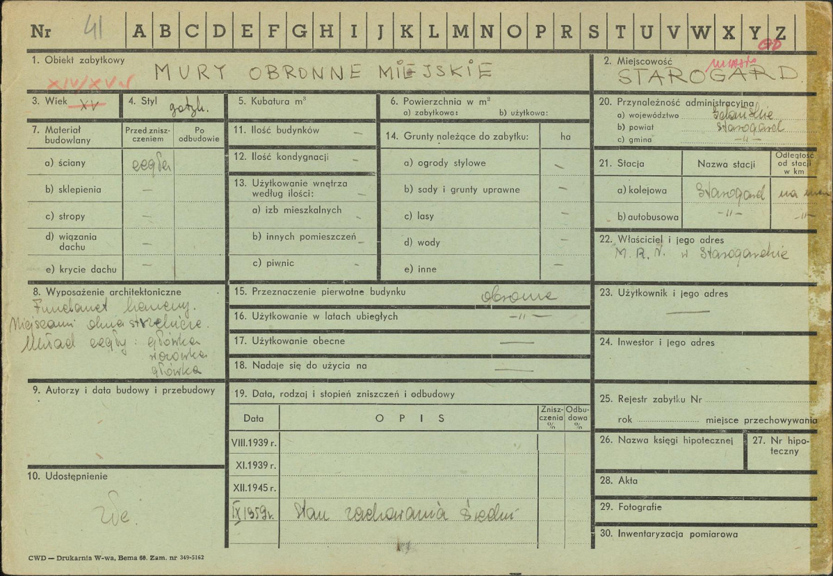 KZ - Karta zielona, skan nr 1