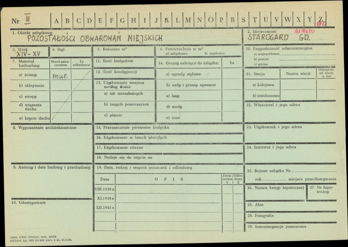 KZ - Karta zielona, skan nr 1