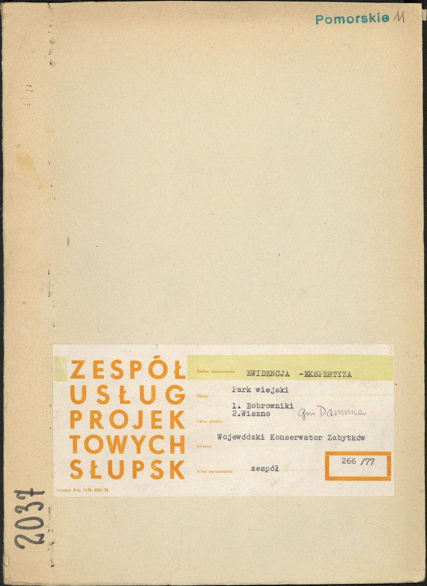 EP - Ewidencja parkowa, skan nr 1