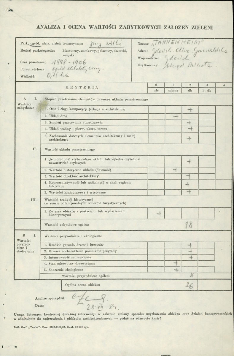 Ewidencja parkowa, skan nr 3