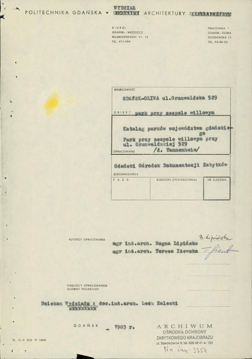 Ewidencja parkowa, skan nr 4