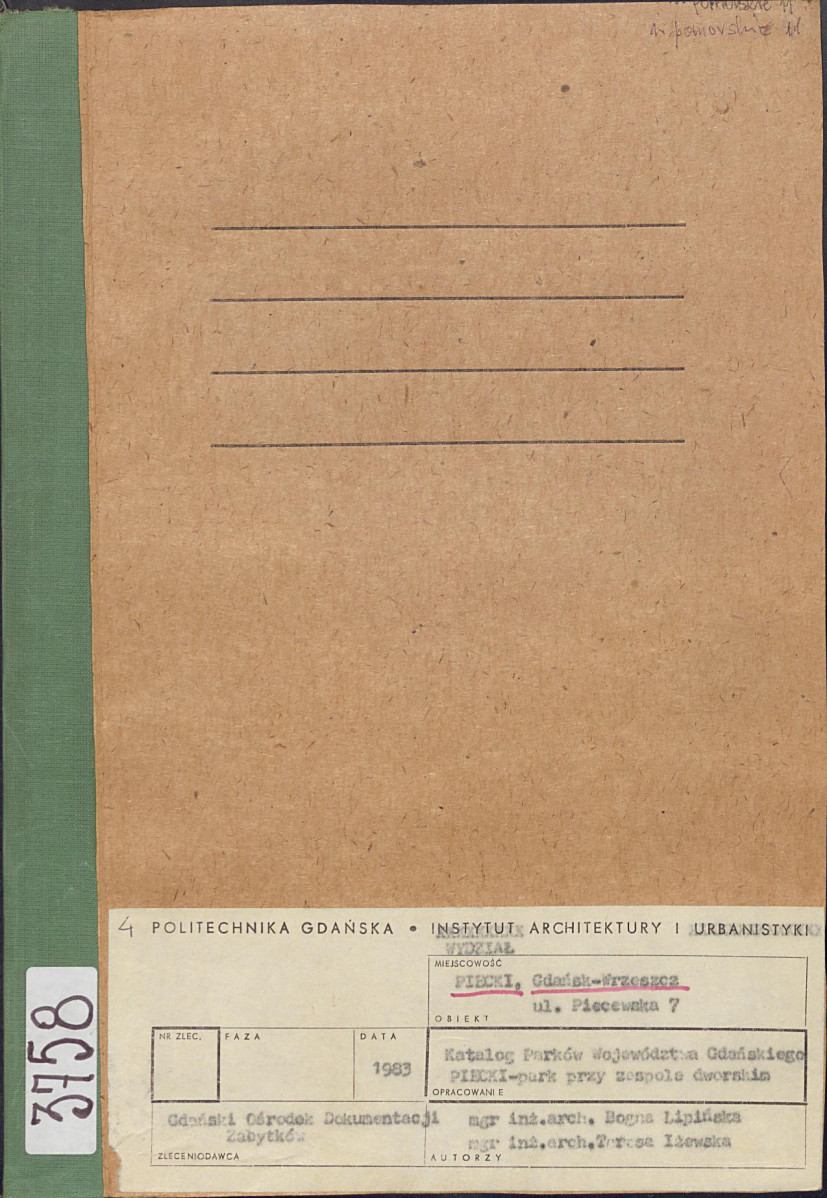 EP - Ewidencja parkowa, skan nr 1