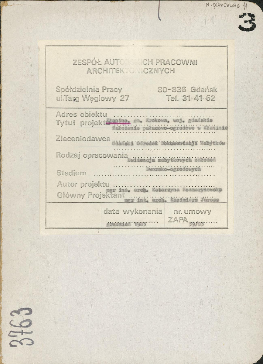 Ewidencja parkowa, skan nr 1