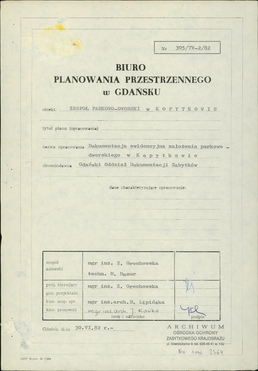 EP - Ewidencja parkowa, skan nr 4
