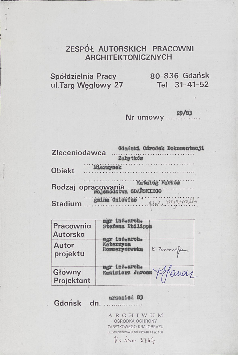 EP - Ewidencja parkowa, skan nr 5