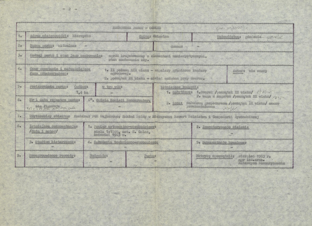 EP - Ewidencja parkowa, skan nr 8