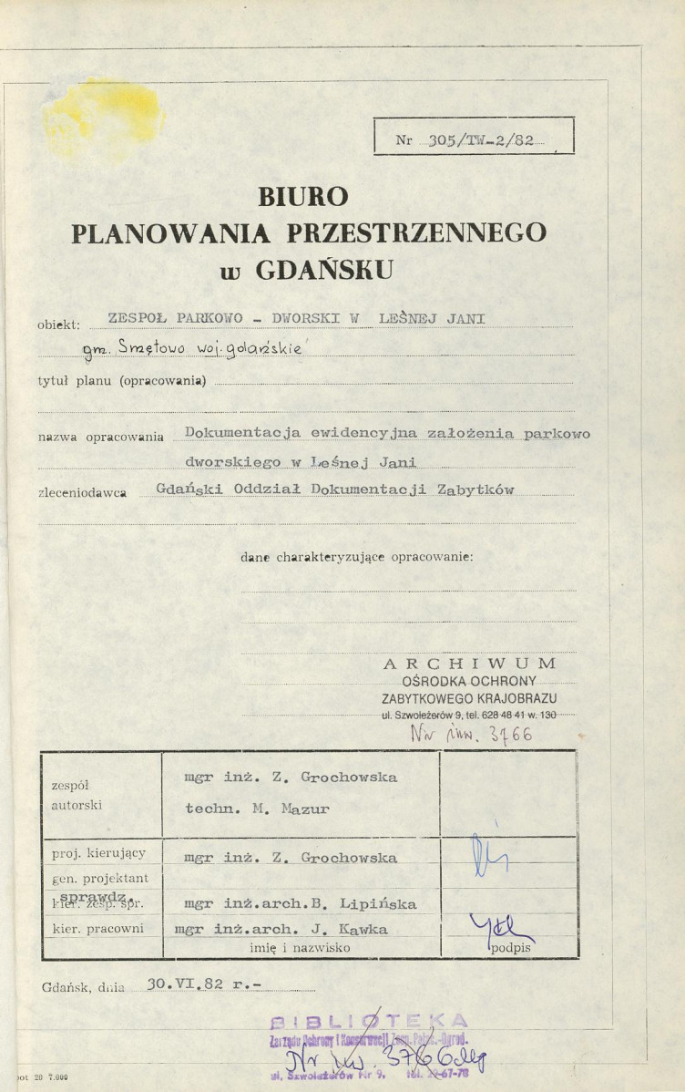 EP - Ewidencja parkowa, skan nr 4