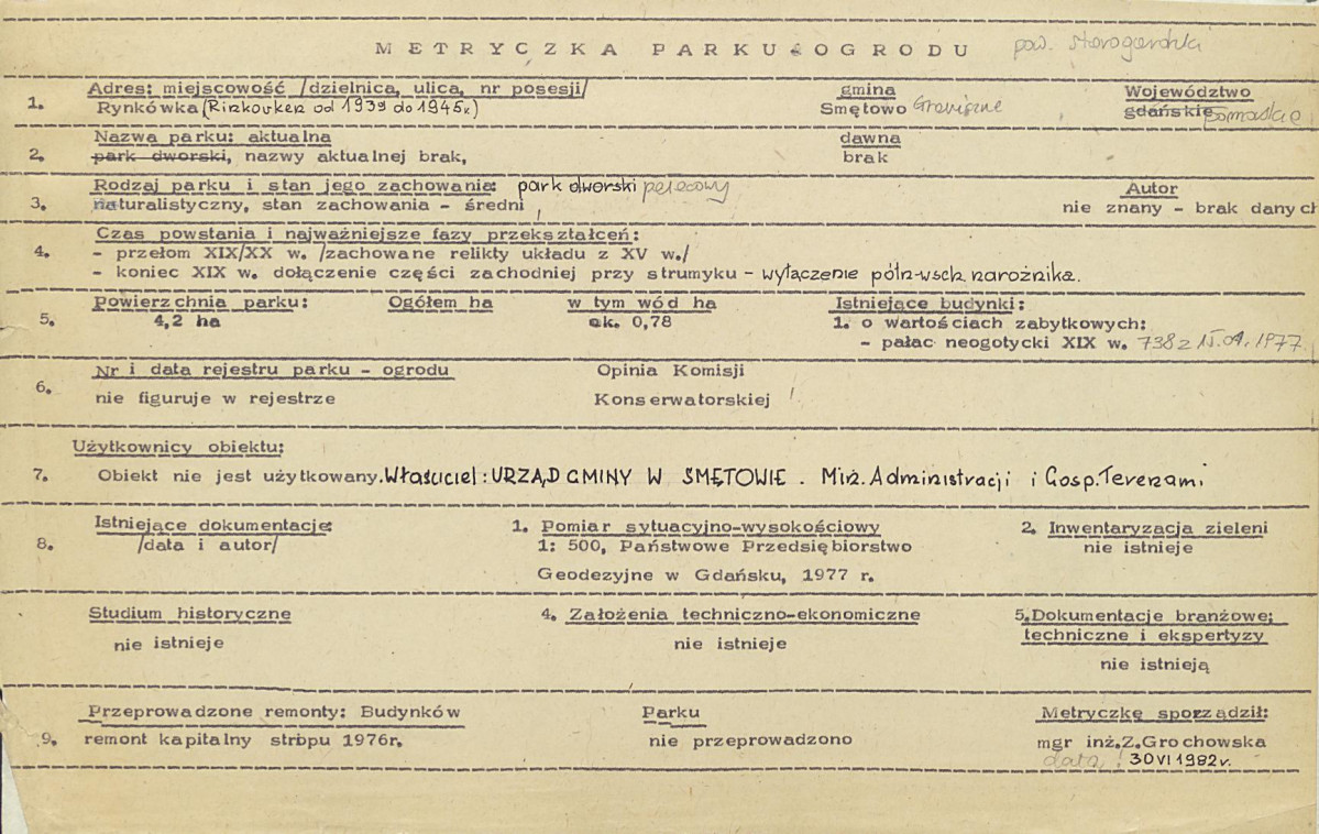 EP - Ewidencja parkowa, skan nr 2