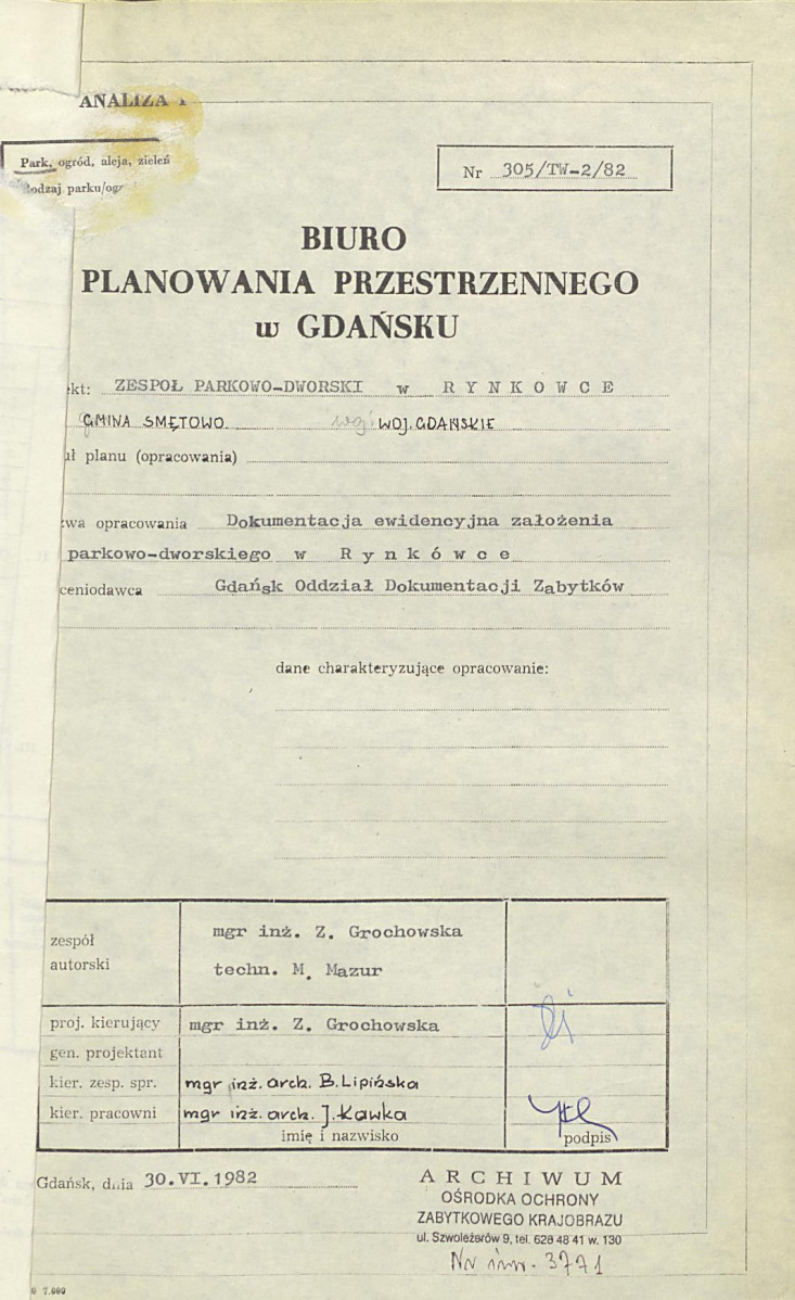 EP - Ewidencja parkowa, skan nr 5