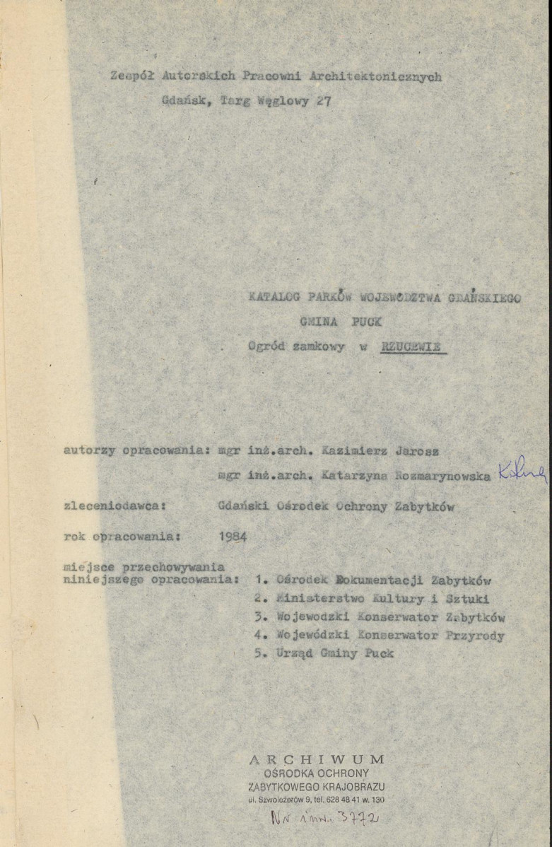Ewidencja parkowa, skan nr 4