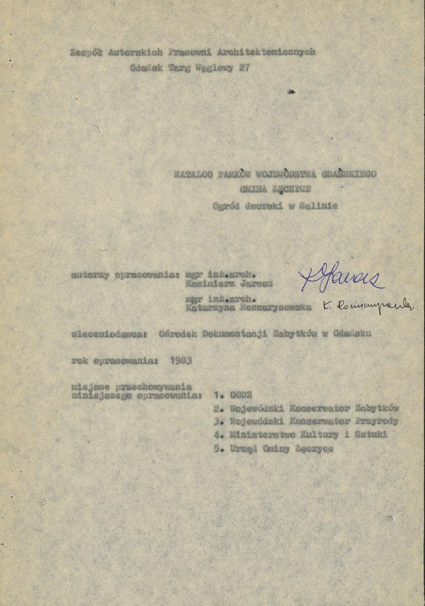 EP - Ewidencja parkowa, skan nr 5