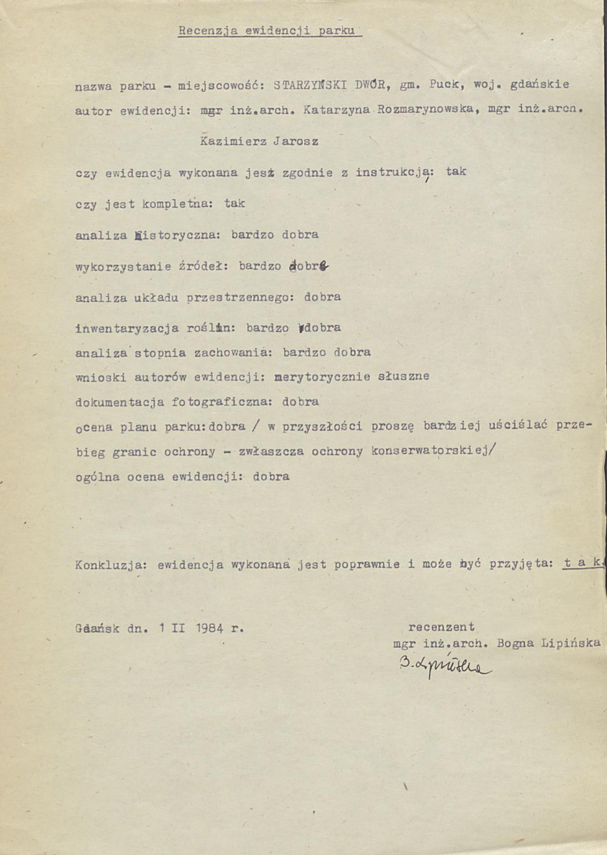 Ewidencja parkowa, skan nr 3